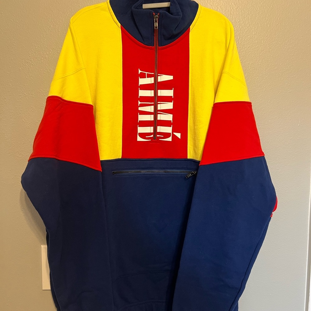 NWT Aime Leon Dore Multicolor Zip-Up Sweater